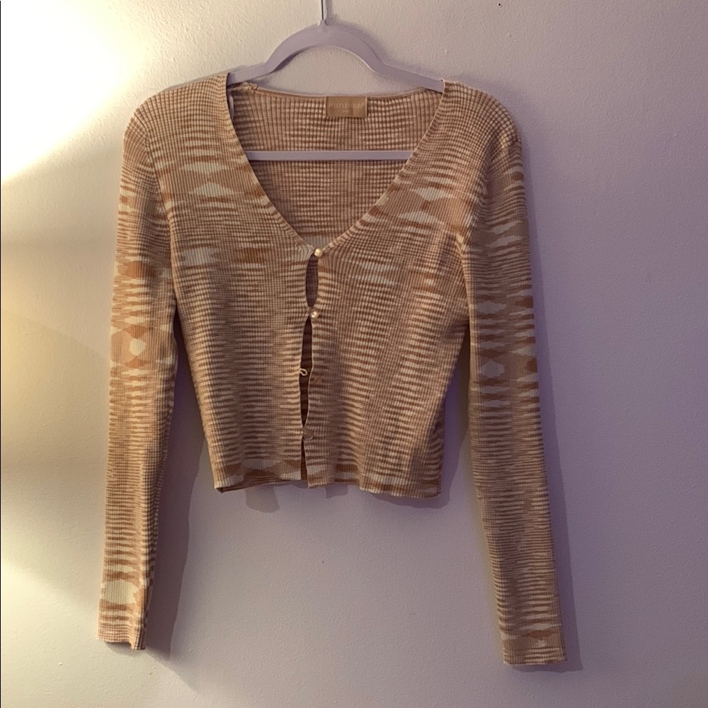 Stylish Tan Women's Sweater - Preloved